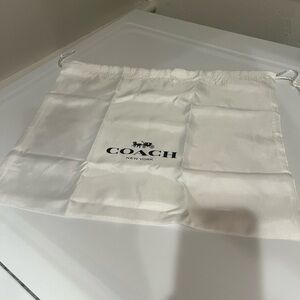 Coach Satin White Bag